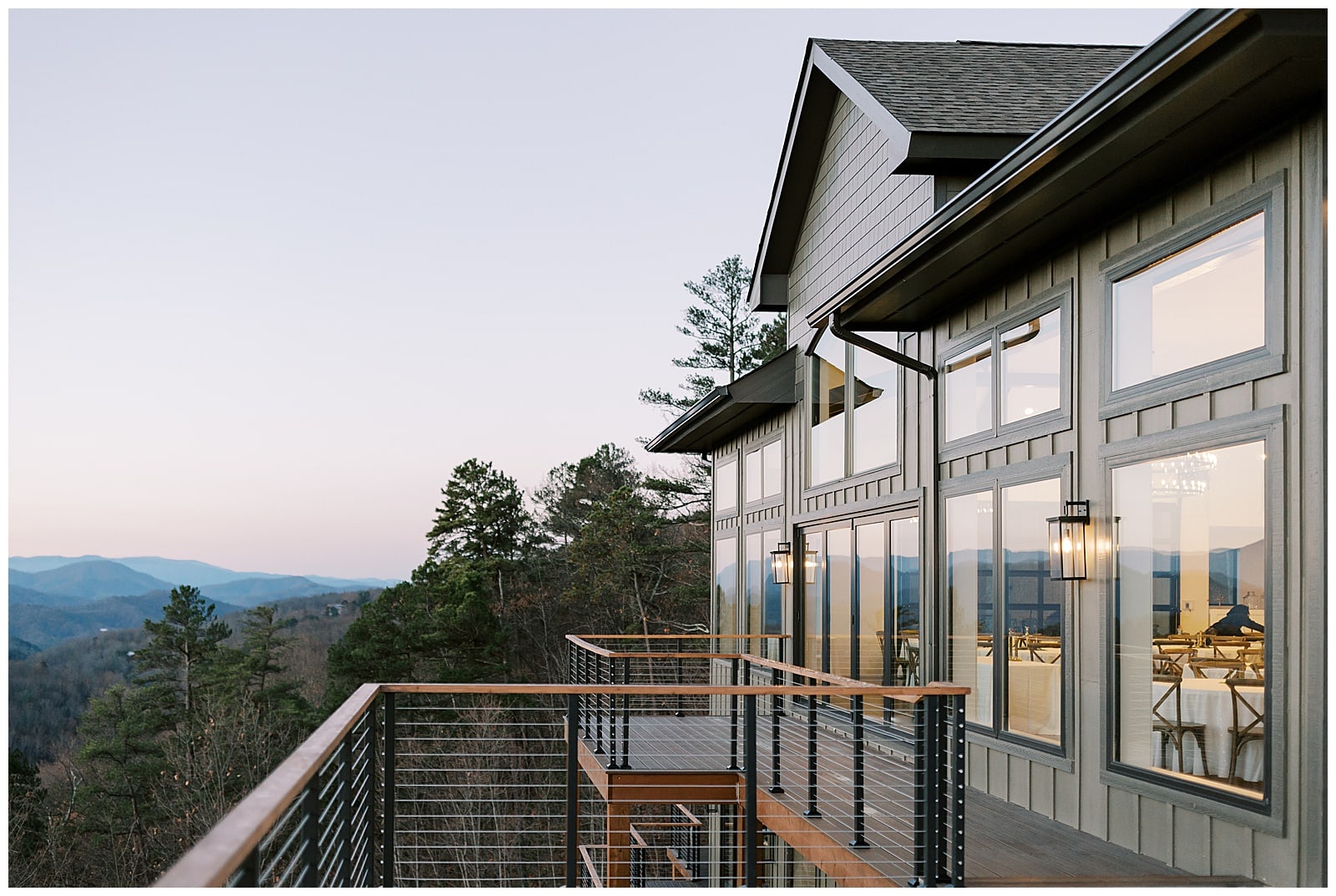 Sunrise view of the Smoky Mountains from The Trillium Venue